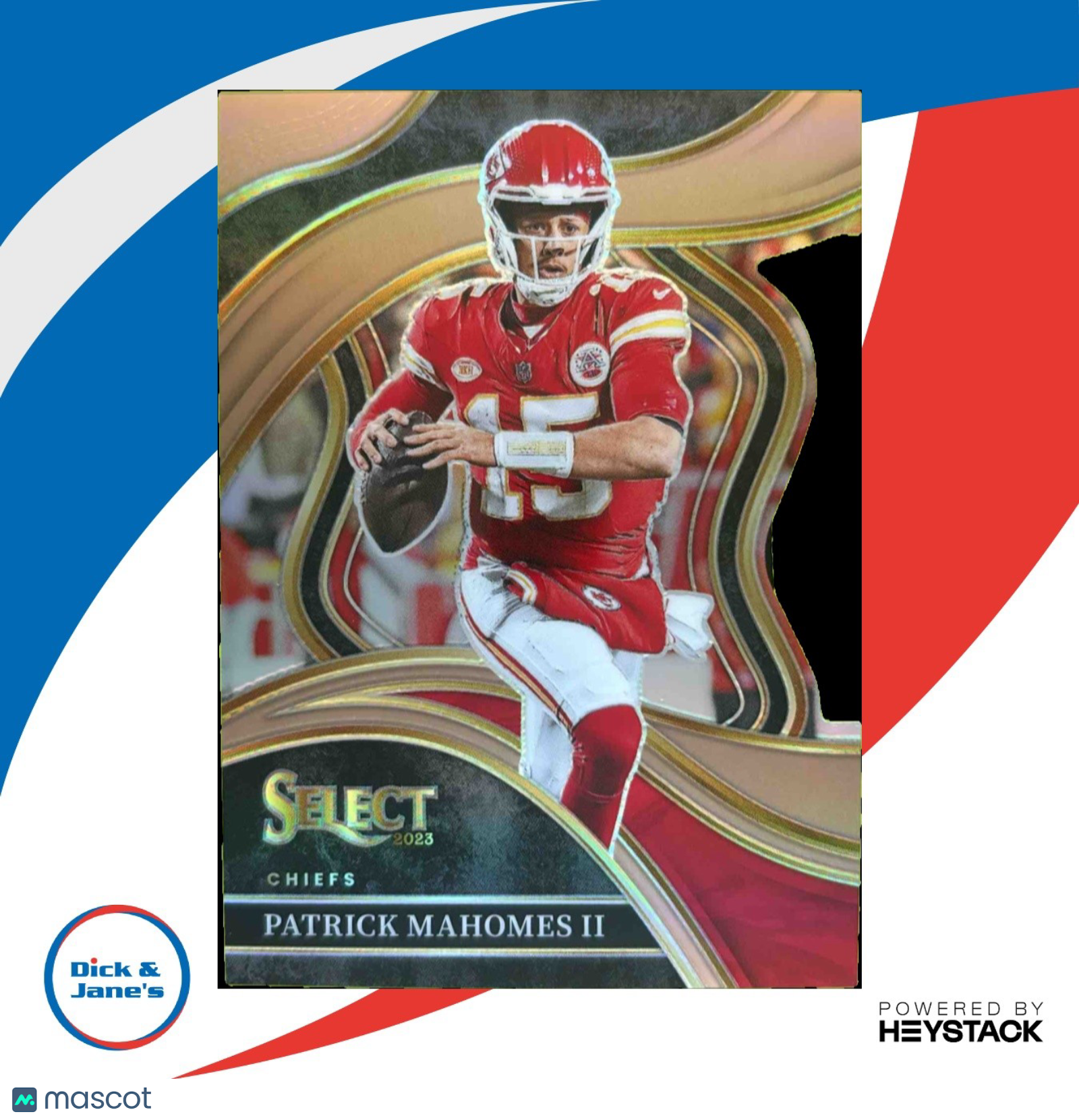 2023 Select Patrick Mahomes II Copper Prizms Die Cut 142/299 #226 Club Chiefs