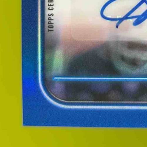 2024 Topps Chrome Herman Moore Auto Blue Refractor 17/150 #BA-HMO Detroit Lions