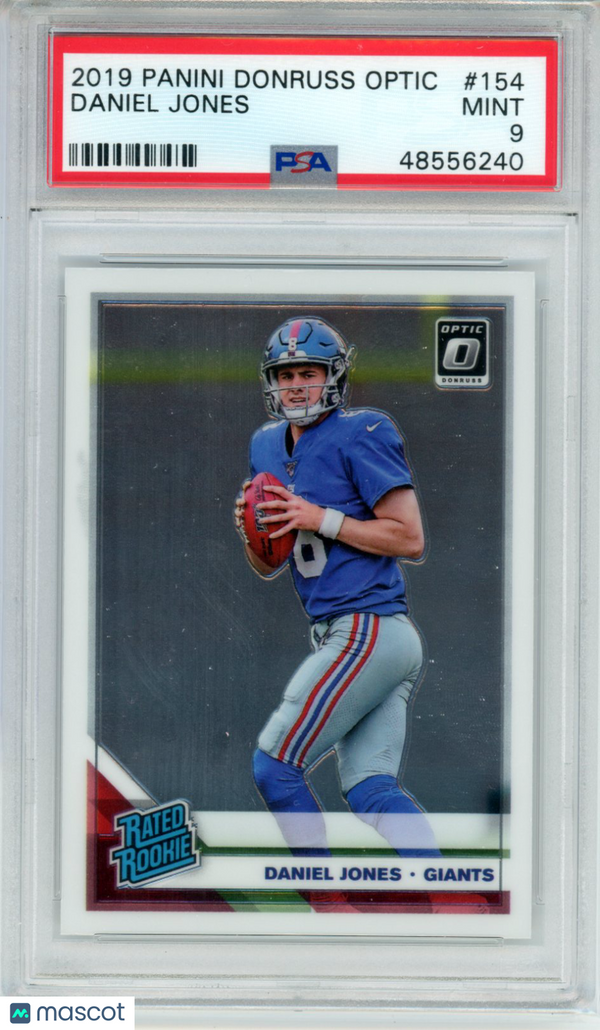 2019 Panini Donruss Optic Daniel Jones #154 PSA 9 Football