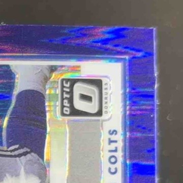2020 Donruss Optic Jonathan Taylor Purple Shock Prizm #167 RC Indianapolis Colts