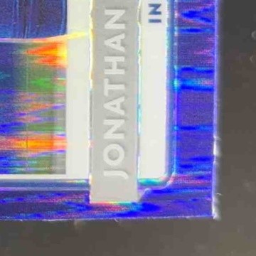 2020 Donruss Optic Jonathan Taylor Purple Shock Prizm #167 RC Indianapolis Colts