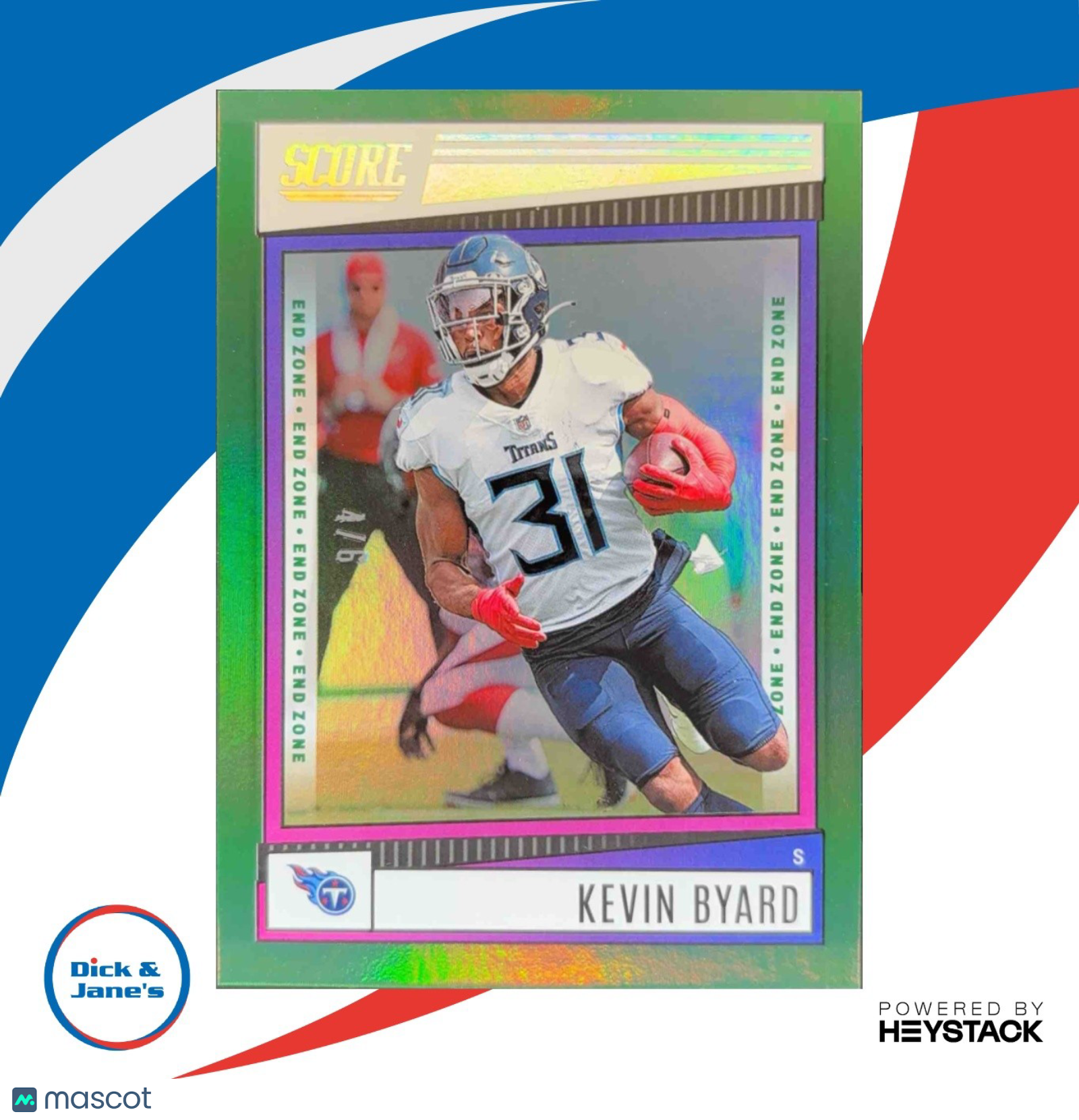 2022 Panini Score Kevin Byard End Zone 4/6 #33 Tennessee Titans