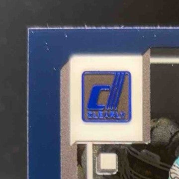 2022 Panini Clearly Donruss Jalen Hurts Blue 27/99 #38 Philadelphia Eagles