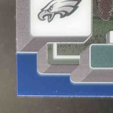 2022 Panini Clearly Donruss Jalen Hurts Blue 27/99 #38 Philadelphia Eagles
