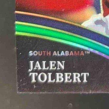 2022 Panini Select Draft Picks Jalen Tolbert Green Prizm 5/5 #113 Field RC