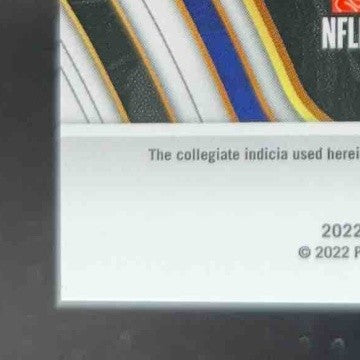 2022 Panini Select Draft Picks Jalen Tolbert Green Prizm 5/5 #113 Field RC