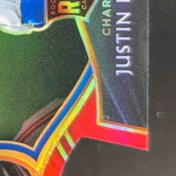 2020 Select Justin Herbert Red Prizm Die Cut RC Concourse Los Angeles Chargers