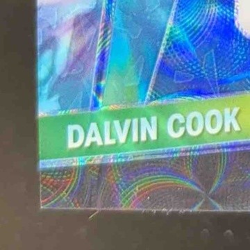 2021 Contenders Optic Dalvin Cook Illusion Black Scope 2/25 Minnesota Vikings