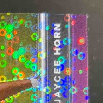 2021 Prizm Draft Picks Collegiate Jaycee Horn Purple Circles /50 RC Gamecocks