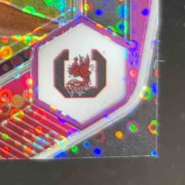 2021 Prizm Draft Picks Collegiate Jaycee Horn Purple Circles /50 RC Gamecocks