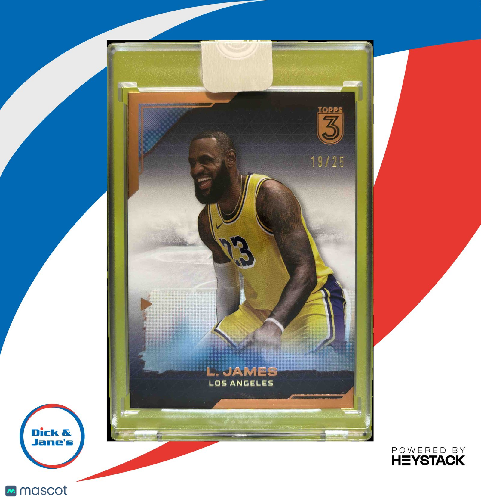 2023-24 Topps 3 Lebron James Bronze 19/25 #74 Los Angeles Lakers