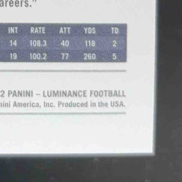 2022 Panini Luminance Joe Burrow Gold 233/249 #13 Cincinnati Bengals