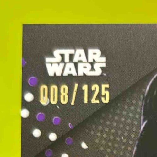 2023 Topps Chrome Black Star Wars Darth Vader Purple /125 #25
