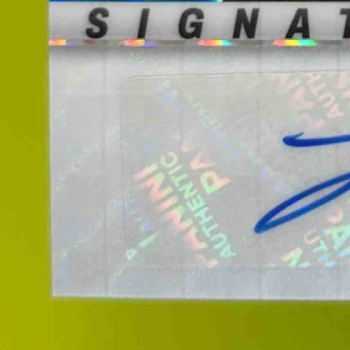 2024 Mosaic Jonathon Brooks In Focus Signatures Blue /99 Rookie Auto Panthers