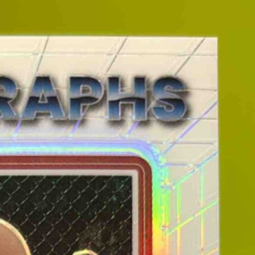 2023 Panini Donruss Optic UFC Royce Gracie Opti Graphs #OG-RGR Auto Holo Prizm