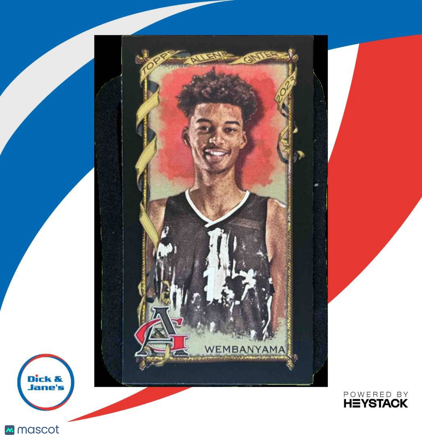 2023 Topps Allen & Ginter Victor Wembanyama Mini Black Border #271 Spurs Rookie