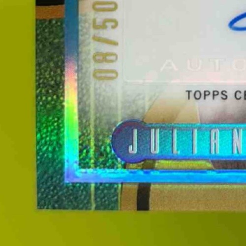 2023-24 Finest Julian Strawther Flashback Auto Gold Refractor 8/50 RC Nuggets