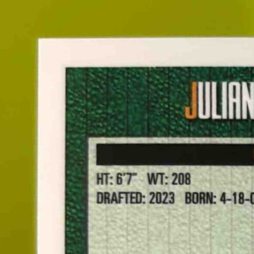 2023-24 Finest Julian Strawther Flashback Auto Gold Refractor 8/50 RC Nuggets
