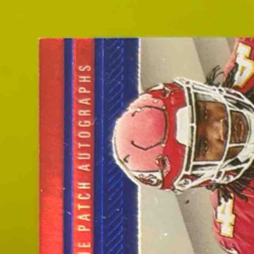 2023 Plates & Patches Rashee Rice Rookie Patch Auto Blue /50 Kansas City Chiefs