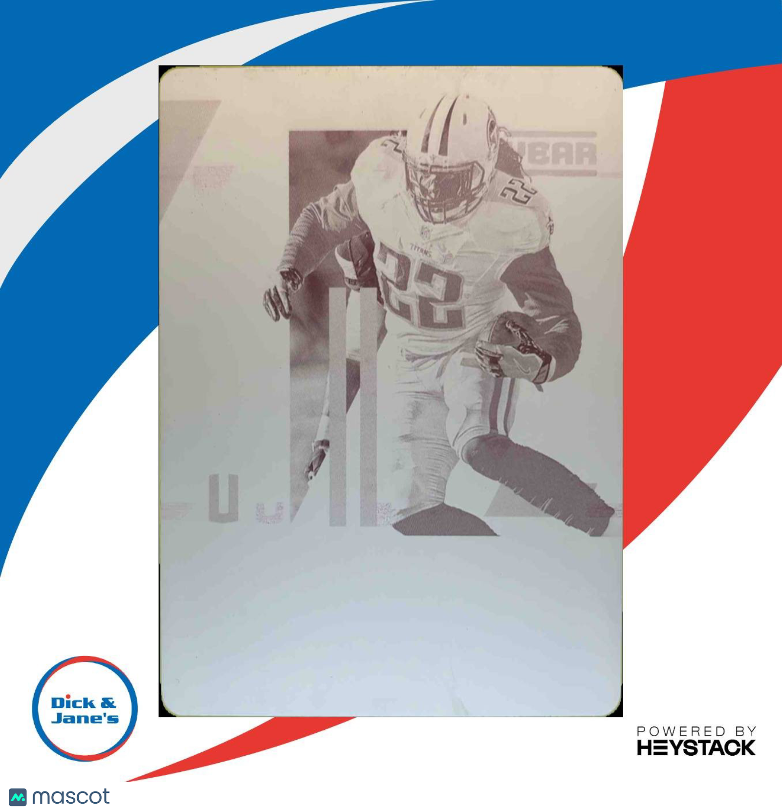 2018 Plates & Patches Derrick Henry '17 NT Colossal Materials Printing Black 1/1
