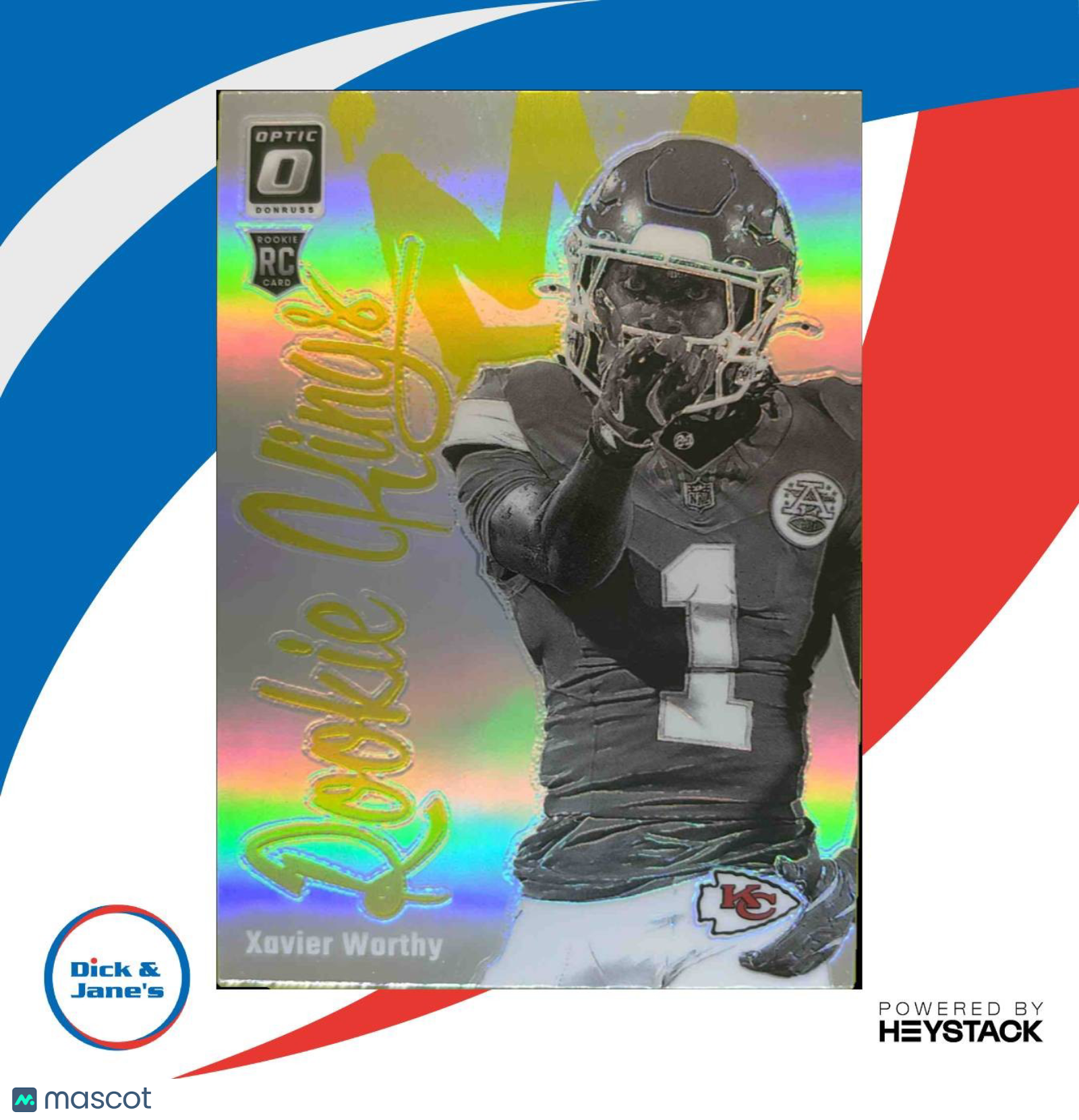 2024 Panini Donruss Optic Xavier Worthy Rookie Kings #8 RC Kansas City Chiefs