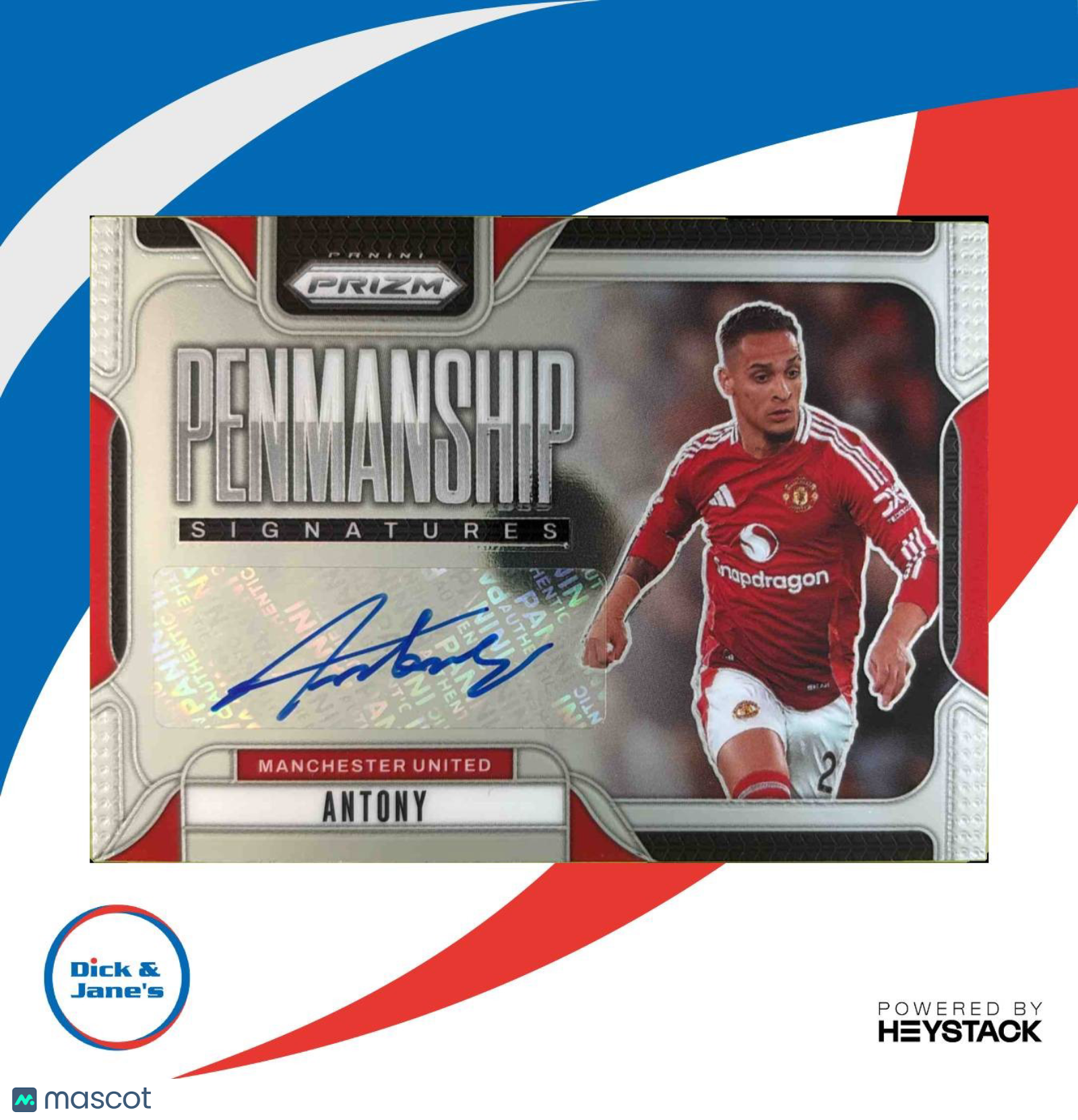 2024-25 Panini Prizm Premier League Antony Penmanship #P-A Auto