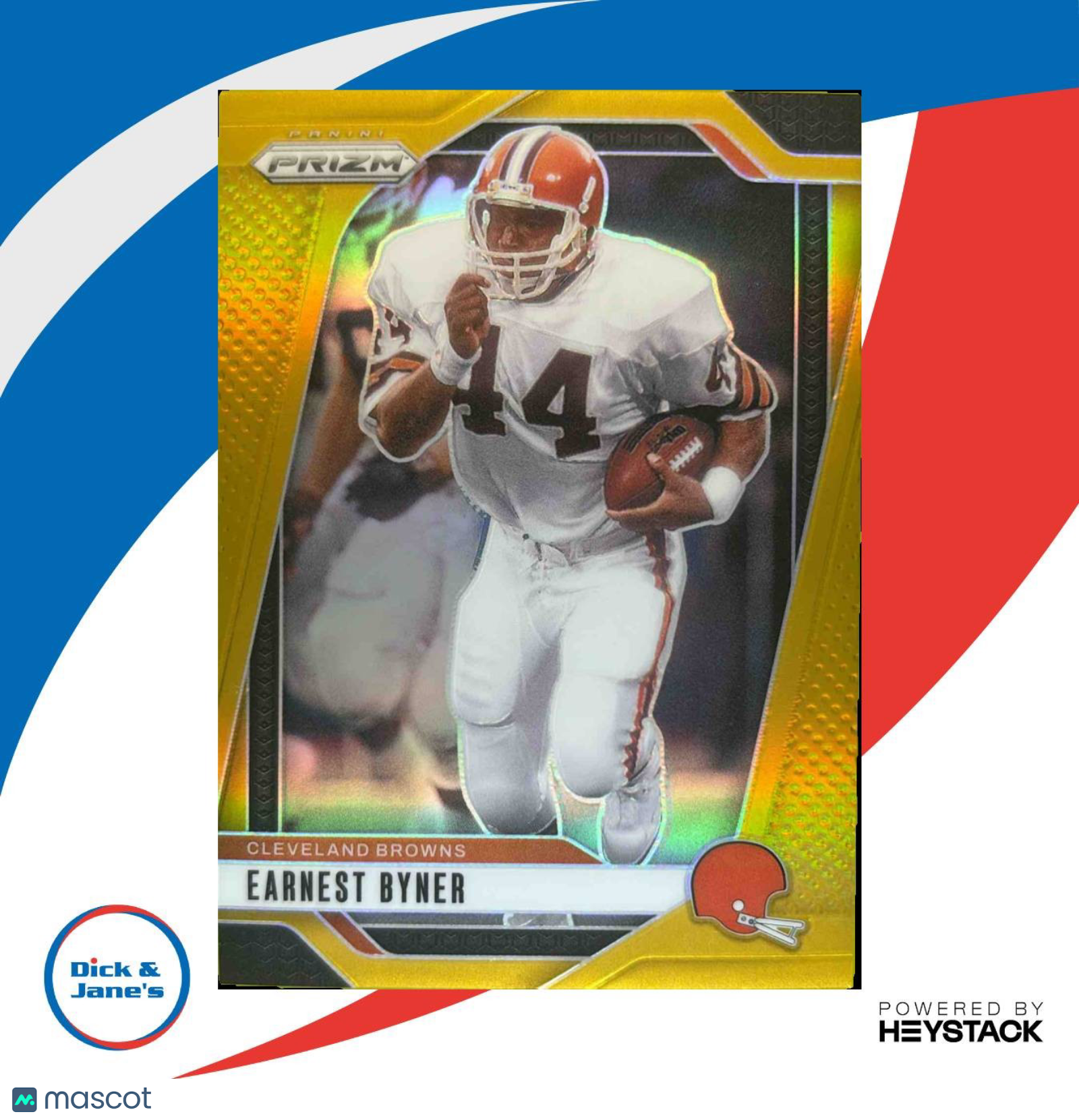 2024 Panini Prizm Deca Earnest Byner Gold 5/10 #74 Cleveland Browns