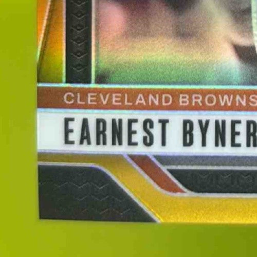 2024 Panini Prizm Deca Earnest Byner Gold 5/10 #74 Cleveland Browns