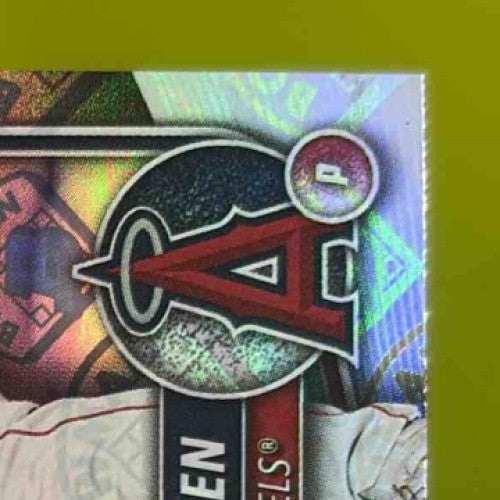 2025 Bowman George Klassen Prospects Retro Logo Foil Pattern Los Angeles Angels