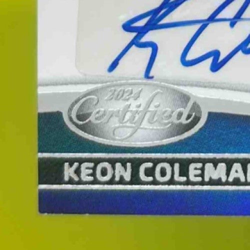 2024 Certified Keon Coleman Rookie Roll Call Signatures /149 Auto Buffalo Bills