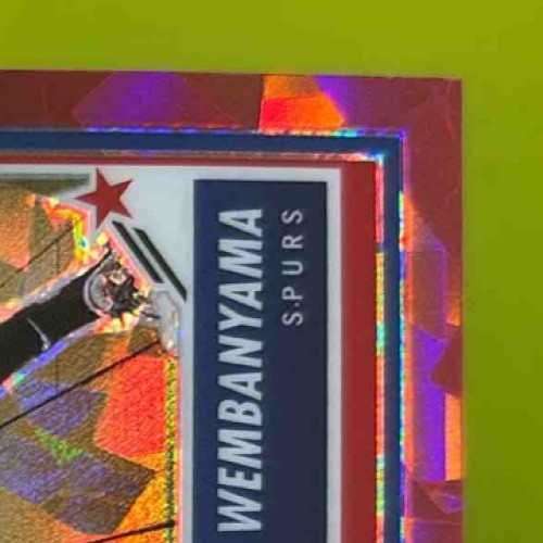 2023-24 Hoops Premium Stock Victor Wembanyama RC Rising Stars Red Ice Prizm /99
