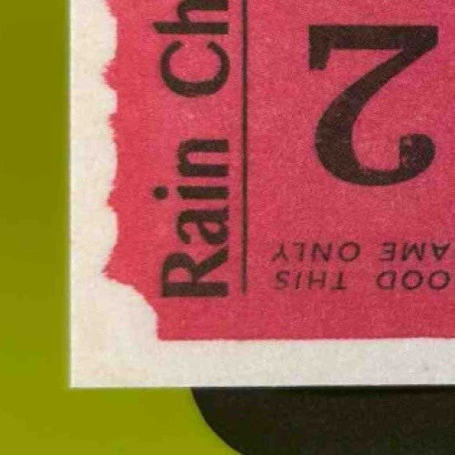 2024 Topps 206 Pedro Martinez 1909 Ticket Stub Rain Check Print Run 15 Expos
