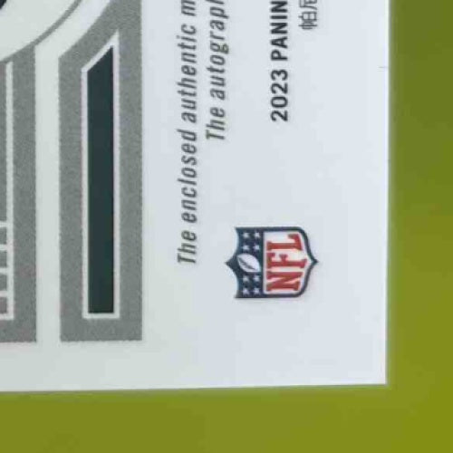 2023 National Treasures Jalen Carter Rookie Material Signatures RPA Black /5