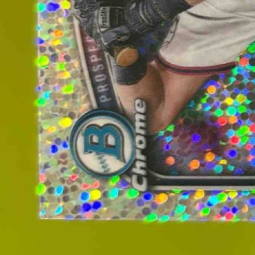 2025 Bowman Alex Mooney Chrome Auto Speckle Refractor 89/299 1st Prospect CLEV
