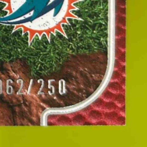 2024 Absolute Raheem Mostert Ground Hoggs Materials 62/250 MEM Miami Dolphins