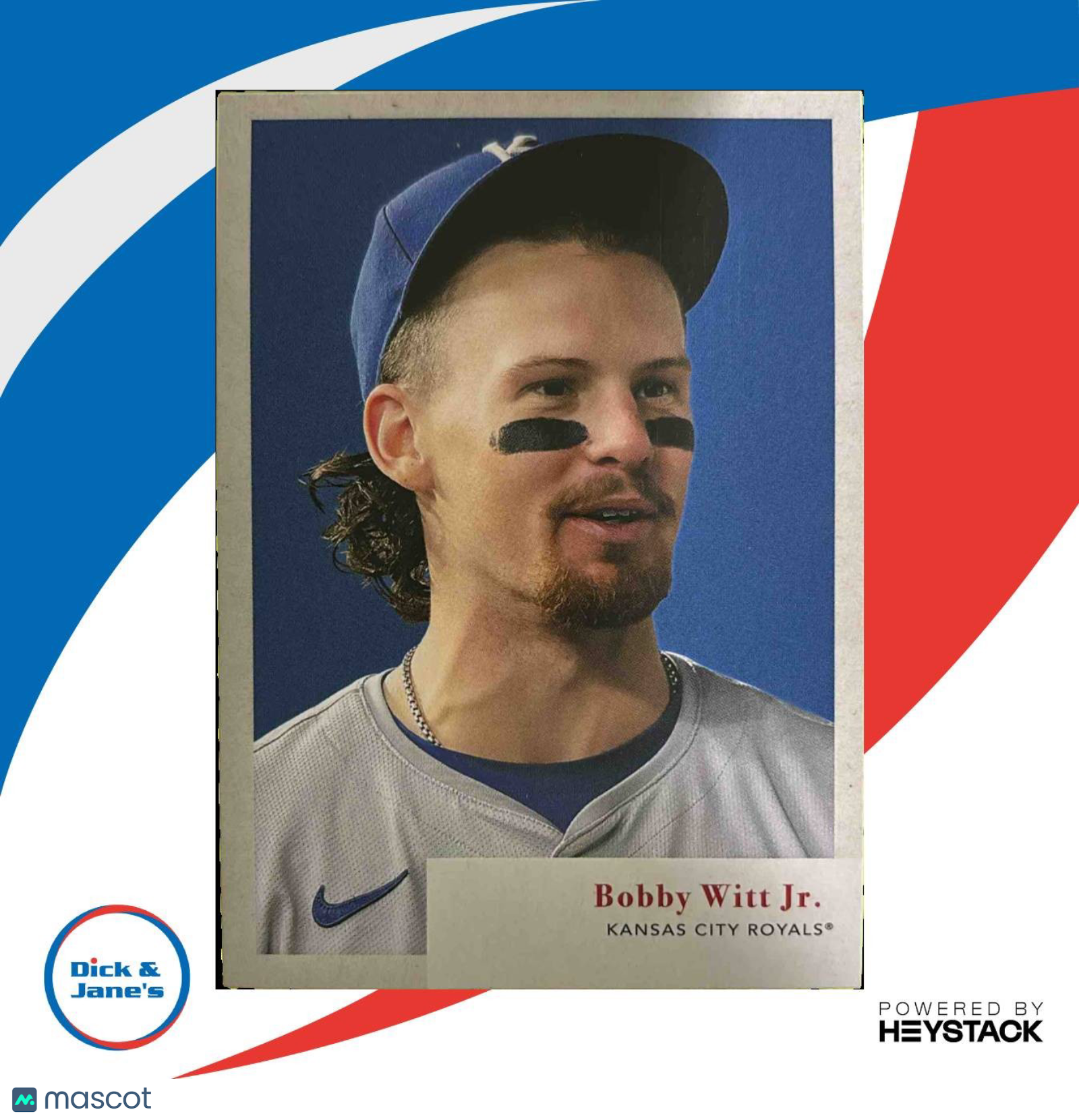 2024 Topps Archives Bobby Witt Jr. 1953 Who-Z-At Star #53W-8 Kansas City Royals