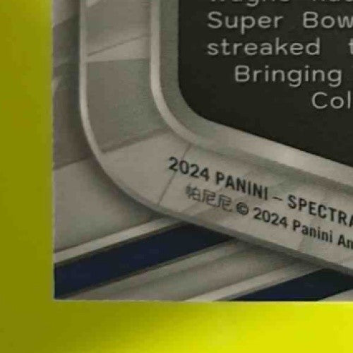 2024 Spectra Reggie Wayne Champion Signatures Neon Pink 15/15 Auto Colts SB XLI