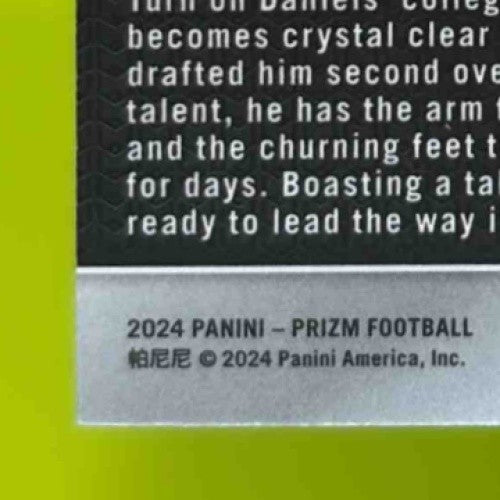 2024 Panini Prizm Jayden Daniels Orange Disco #347 RC Washington Commanders