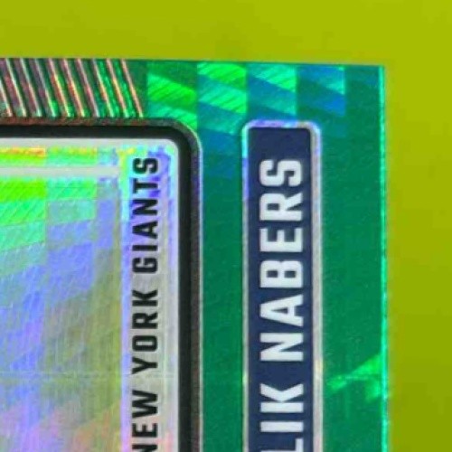 2024 Donruss Optic Malik Nabers Green Hyper #271 Rated Rookie New York Giants