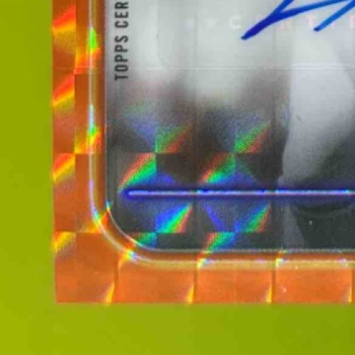 2024 Topps Chrome Ray Lewis Auto Orange Geometric Refractor /25 Baltimore Ravens - Sports Cards
