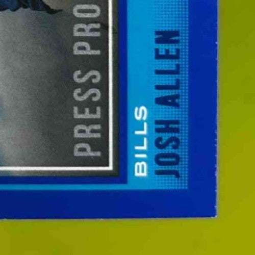 2018 Panini Donruss Josh Allen Press Proof Blue 304 RC Buffalo Bills Rookie Card - Sports Cards