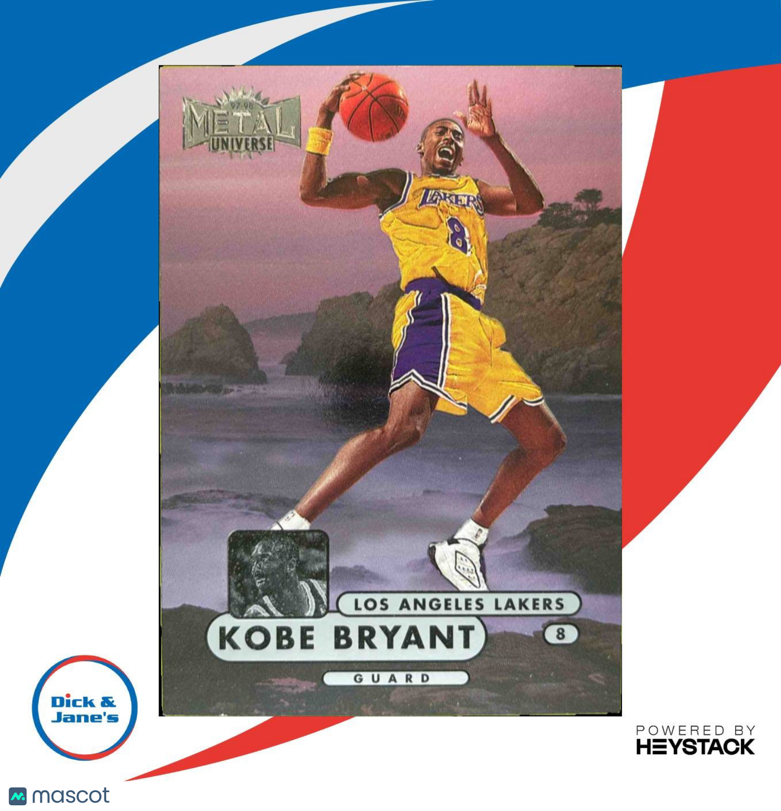 1997-98 Skybox Metal Universe Championship Kobe Bryant #86 Los Angeles Lakers - Sports Cards