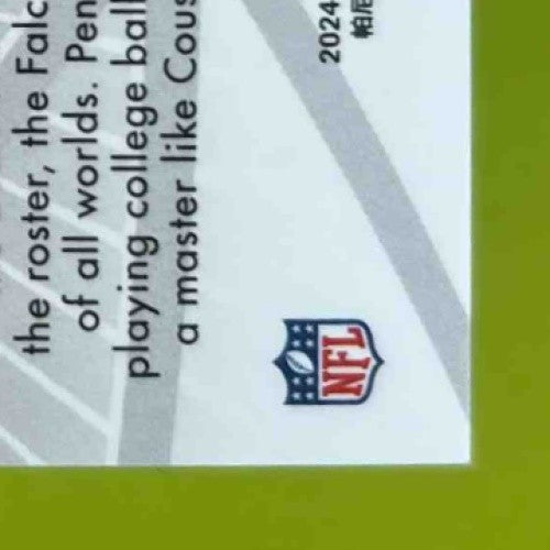 2024 Obsidian Michael Penix Jr. Atomic Initials Blue 10/25 RC Atlanta Falcons - Sports Cards