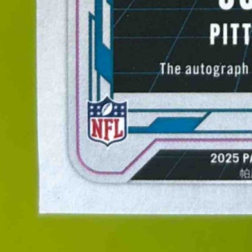 2025 Elite Joey Porter Back to the Future Signatures 25/149 Auto Steelers