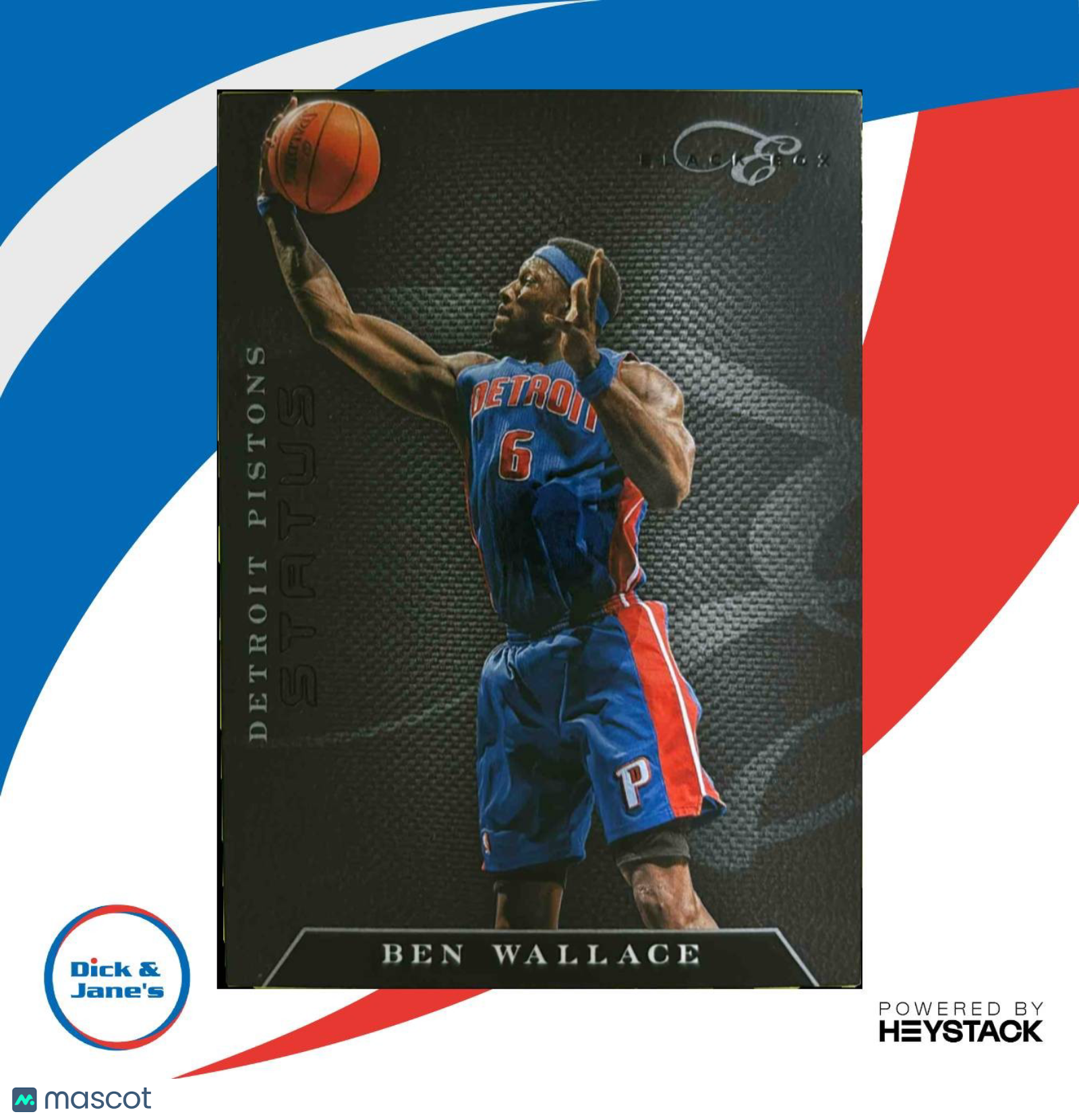 2010-11 Panini Elite Black Box Ben Wallace Status /99 #82 Detroit Pistons