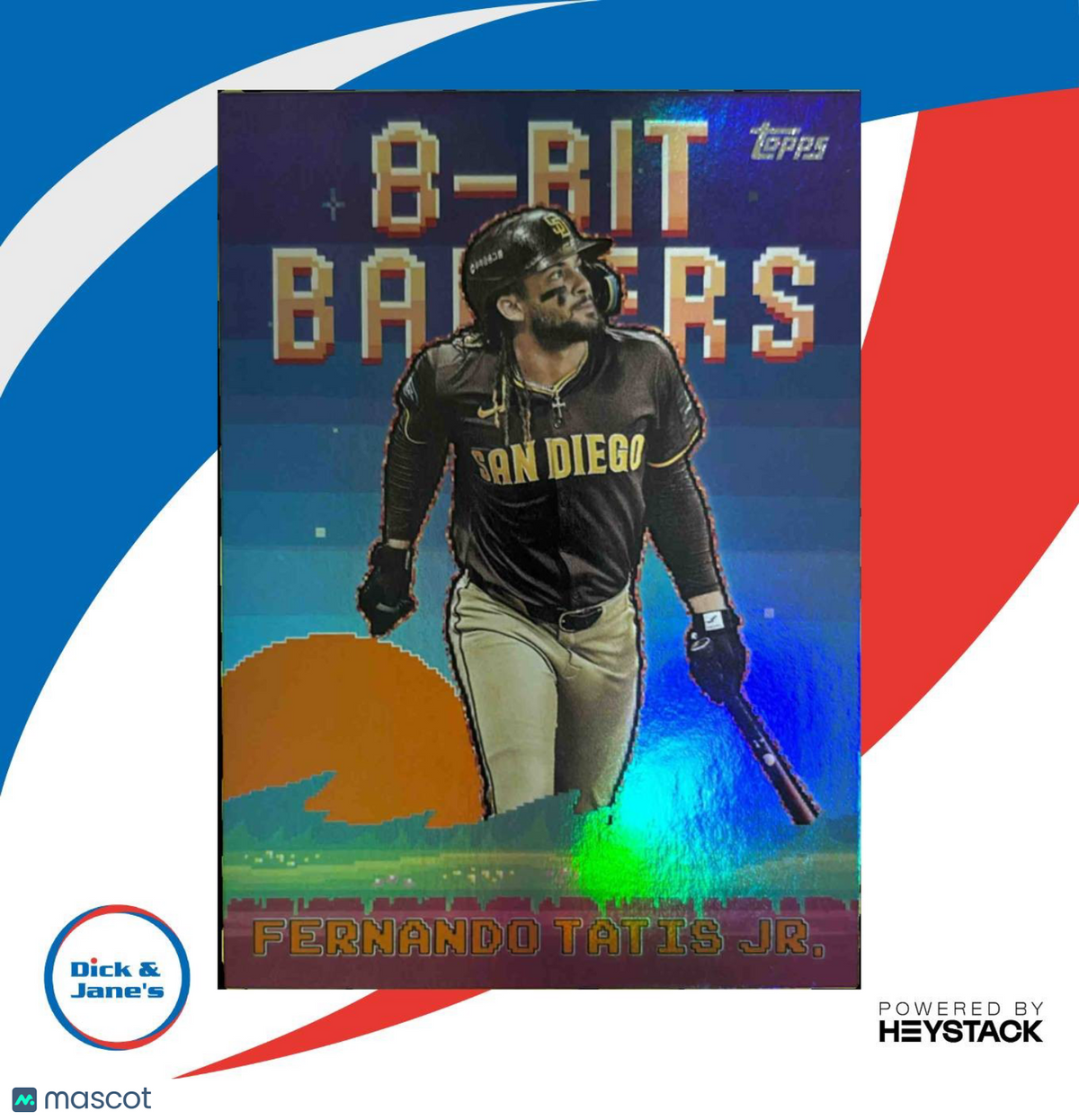 2025 Topps Fernando Tatis Jr. 8 Bit Ballers Orange 2/25 #8B-12 San Diego Padres