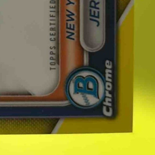 2024 Bowman Chrome Jeremy Rodriguez Auto Yellow Refractor /75 1st Prospect Mets