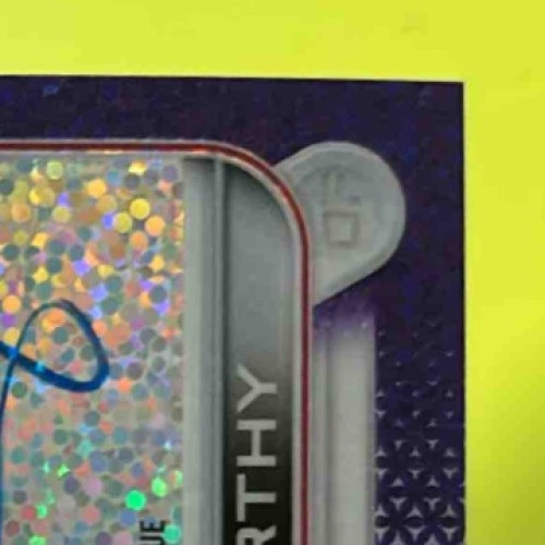 2022 Topps Chrome Jake McCarthy Rookie Auto Purple Speckle Refractor 176/299