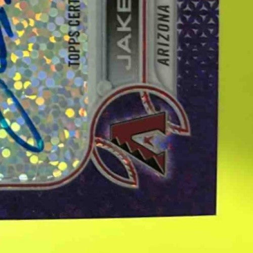 2022 Topps Chrome Jake McCarthy Rookie Auto Purple Speckle Refractor 176/299