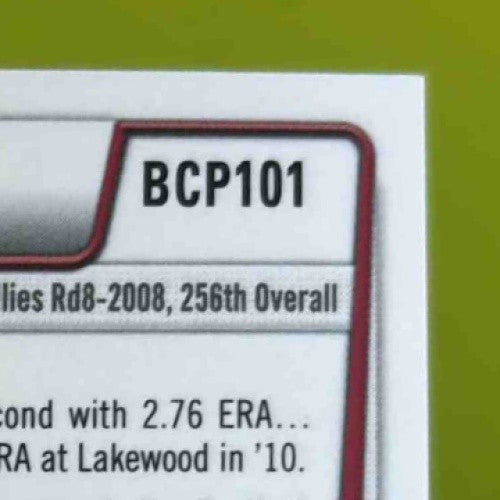2012 Bowman Julio Rodriguez Chrome Prospect Auto #BCP101 Philadelphia Phillies